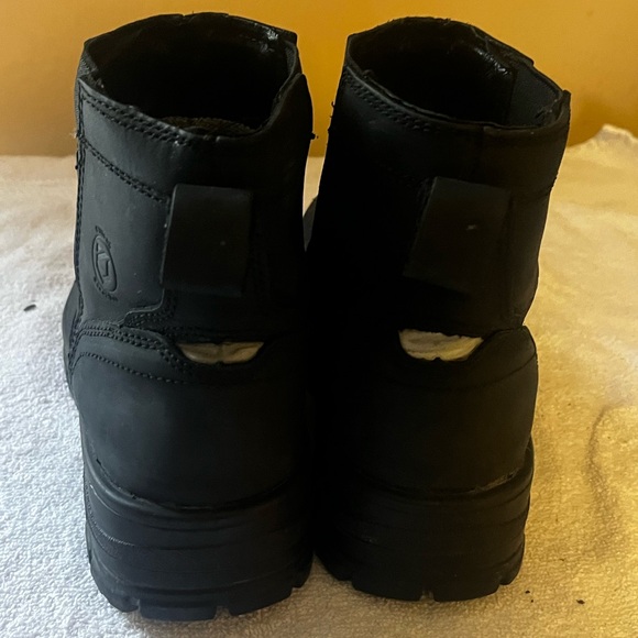 Clitenk Black Steel Toe Boots Sz 9 main image 8